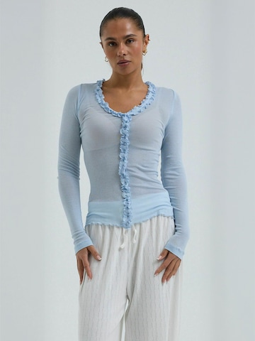 T-shirt Seamless Basic en bleu : devant
