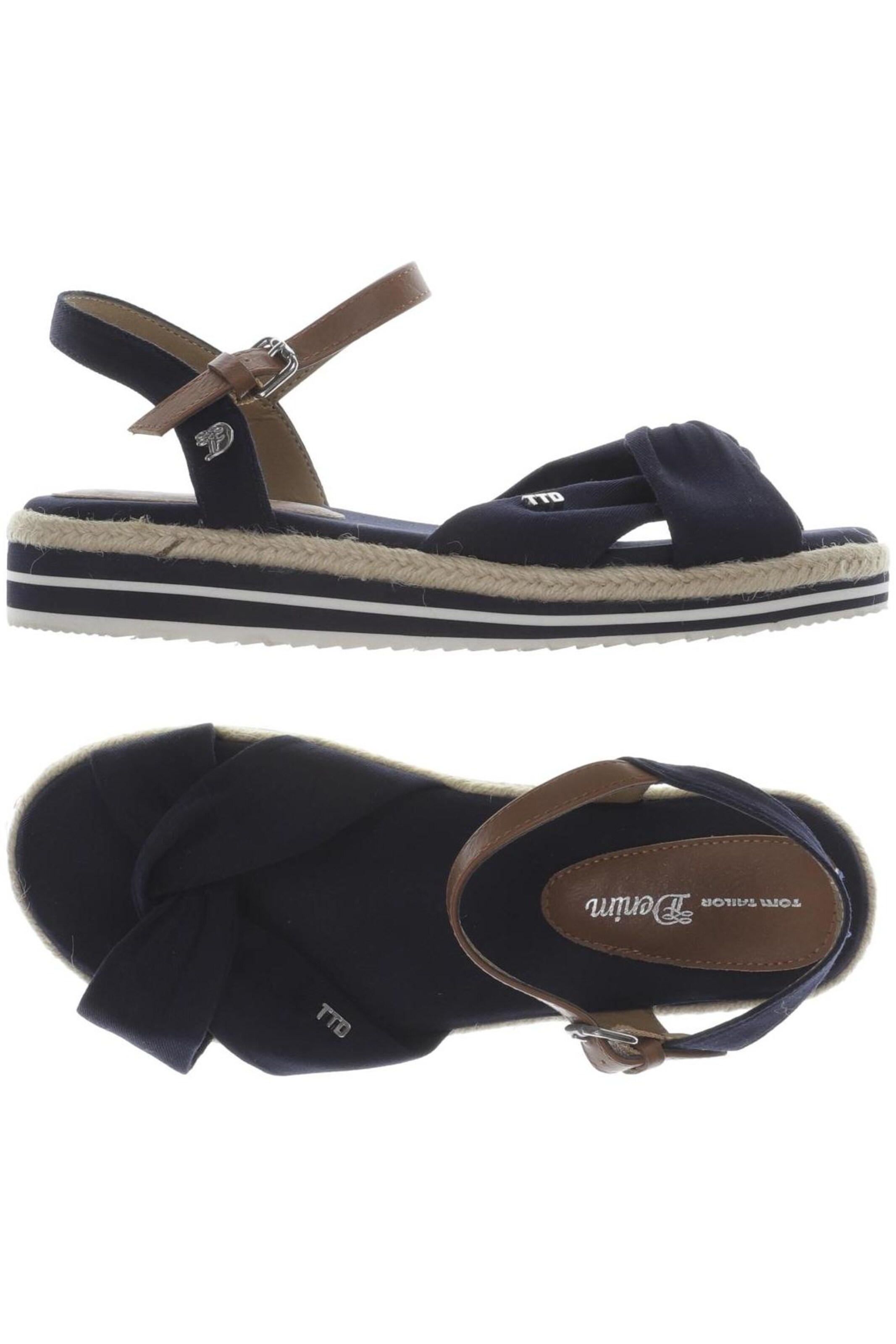 TOM TAILOR DENIM Sandals & High-Heeled Sandals in 39 in Blue: front