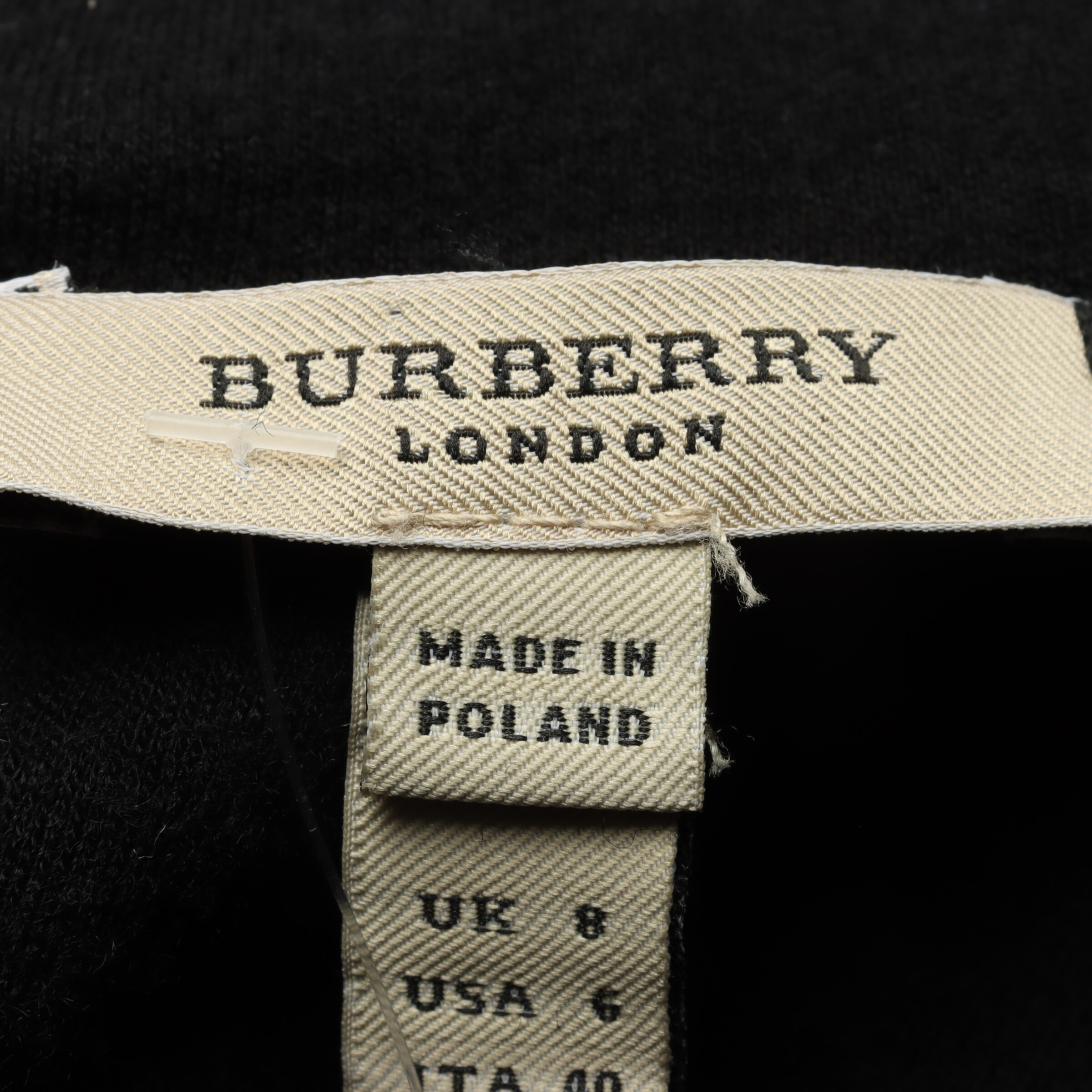 BURBERRY Kleid XS in Schwarz