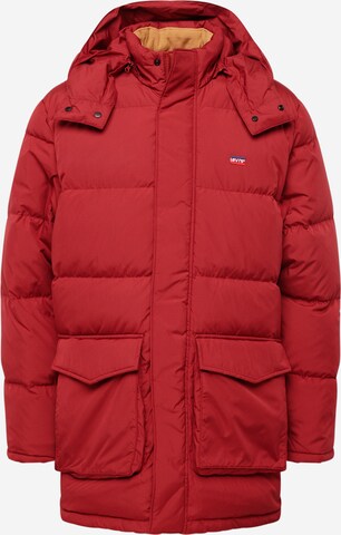 LEVI'S ® Vinterjakke 'Fillmore Mid Parka 2.0' i rød: forside