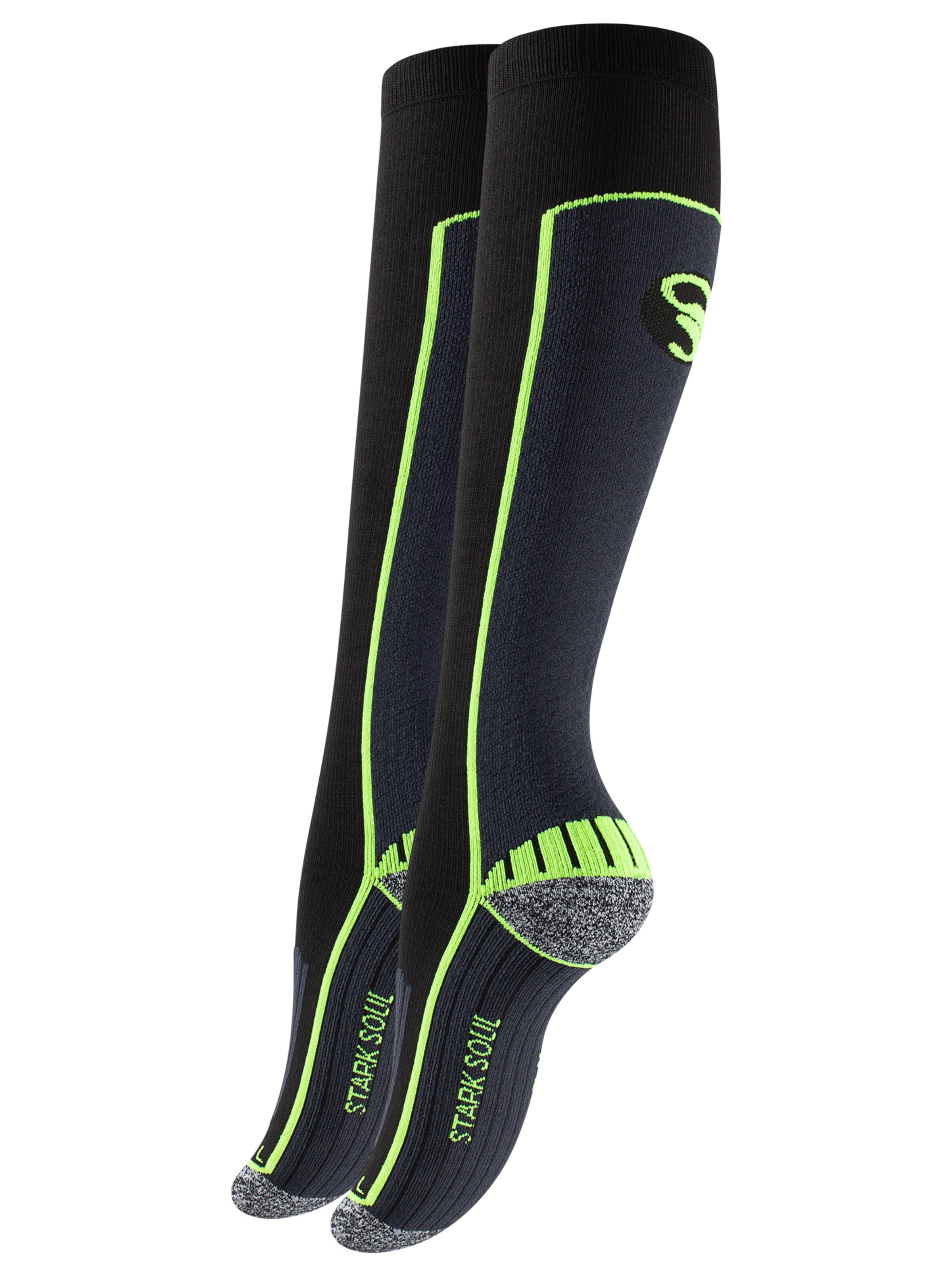 Calzino sportivo di Stark Soul in nero: frontale