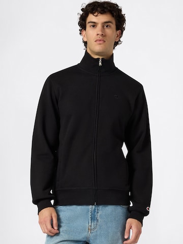 Champion Authentic Athletic Apparel Sweat jacket in Black: front