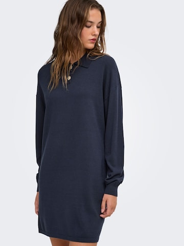 ONLY - Vestido de punto en azul