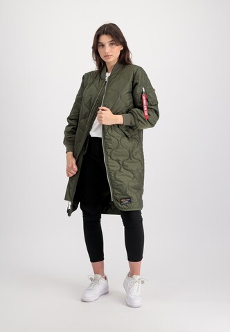 ALPHA INDUSTRIES Přechodný kabát – zelená