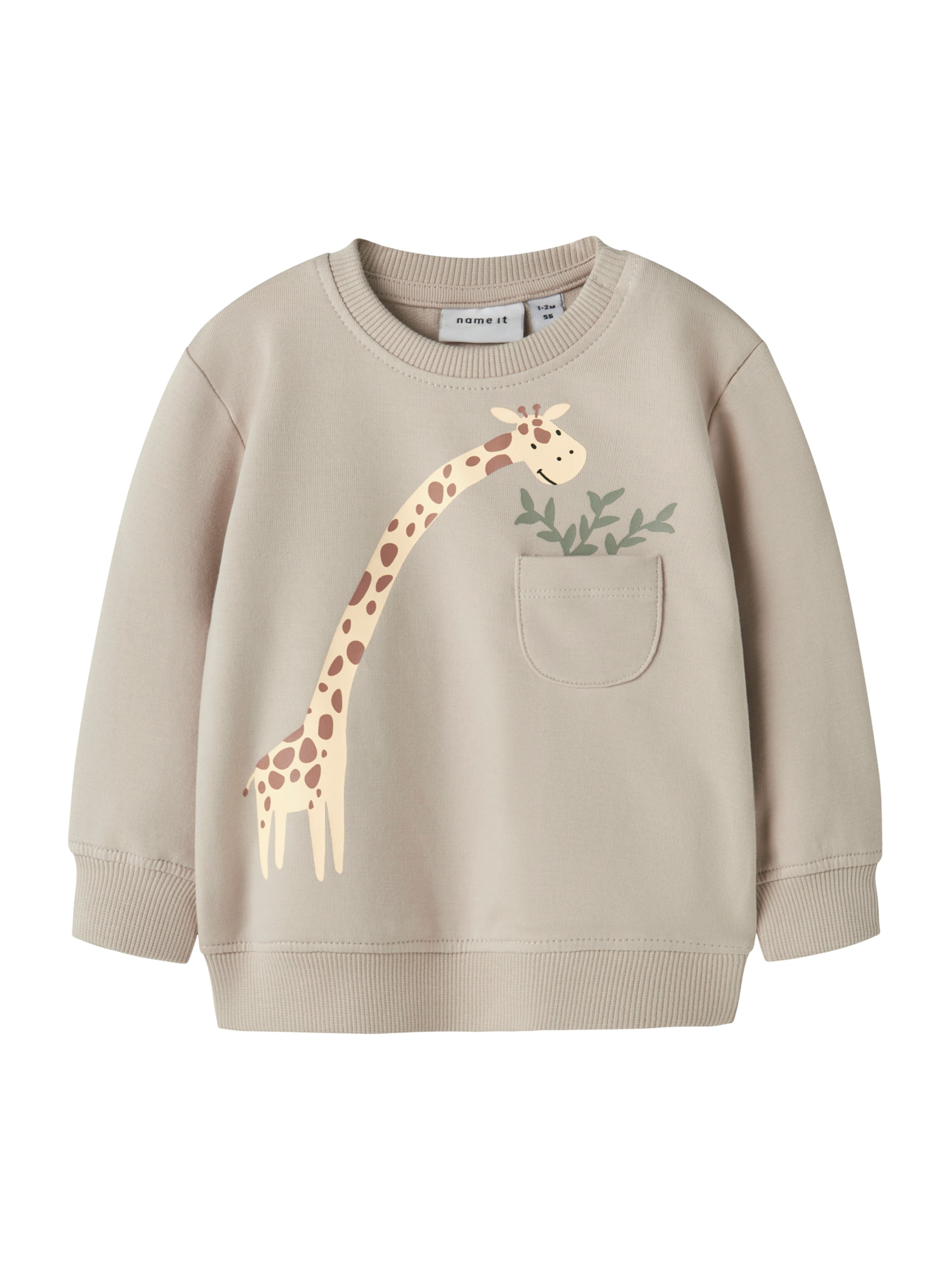 Sweat 'NBMHALL' NAME IT en gris : devant