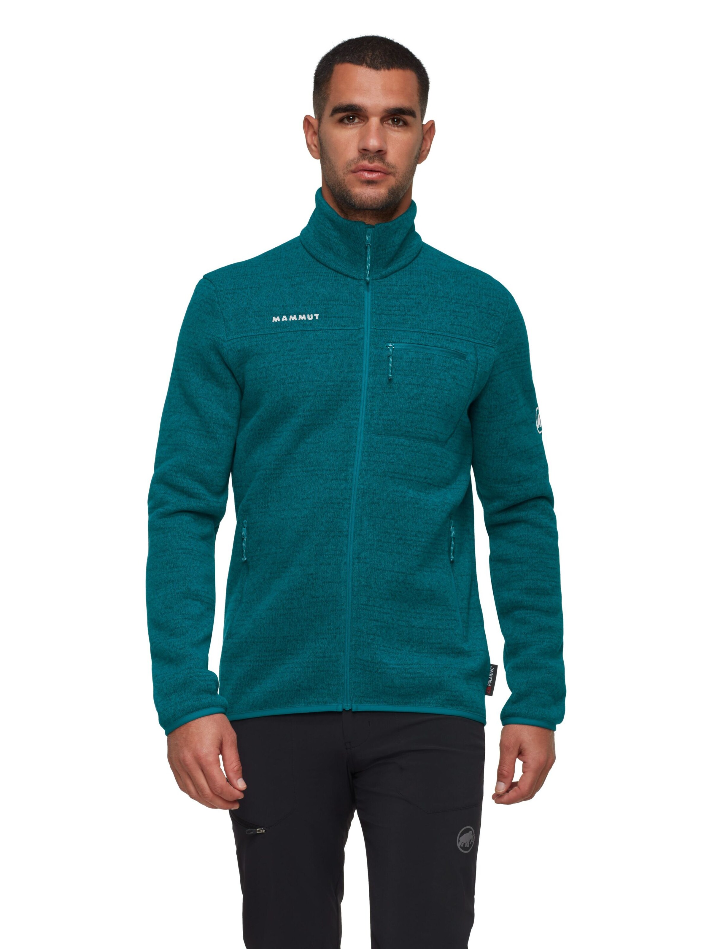 MAMMUT Athletic Fleece Jacket in Green: front