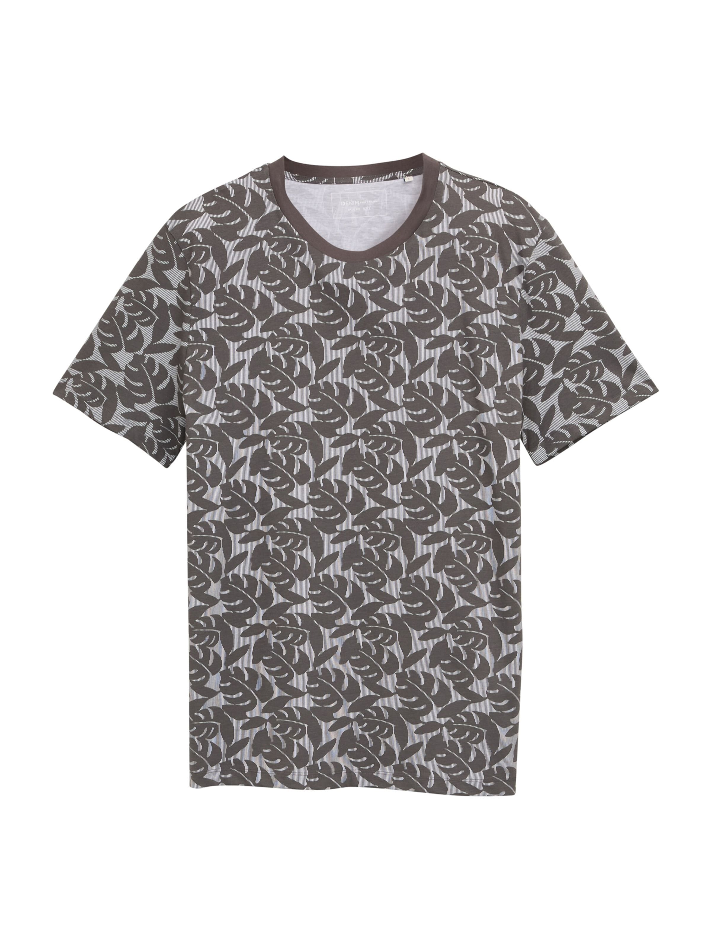 TOM TAILOR DENIM Majica | siva barva: sprednja stran