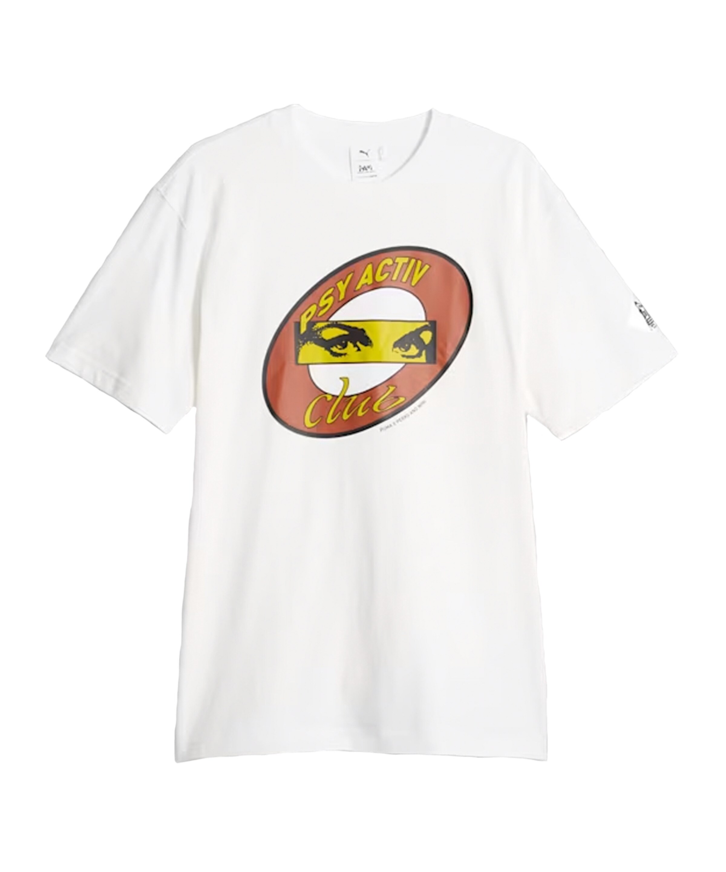 PUMA T-Shirt in gelb / schwarz / weiß, Produktansicht