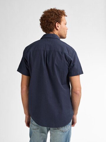 Petrol Industries Regular fit Overhemd 'Oceanbreeze' in Blauw