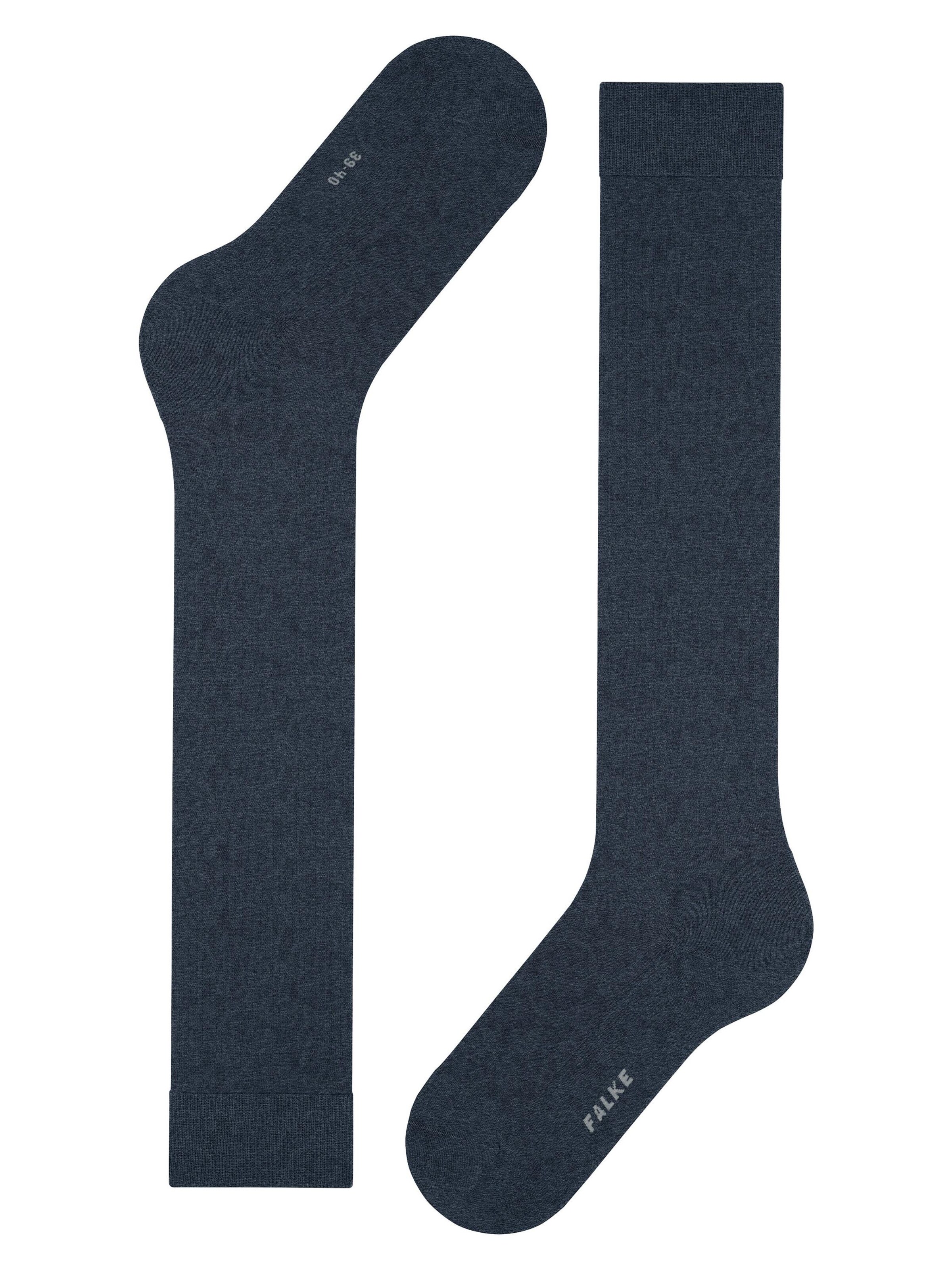 FALKE Knee High Socks 'ClimaWool' in Blue