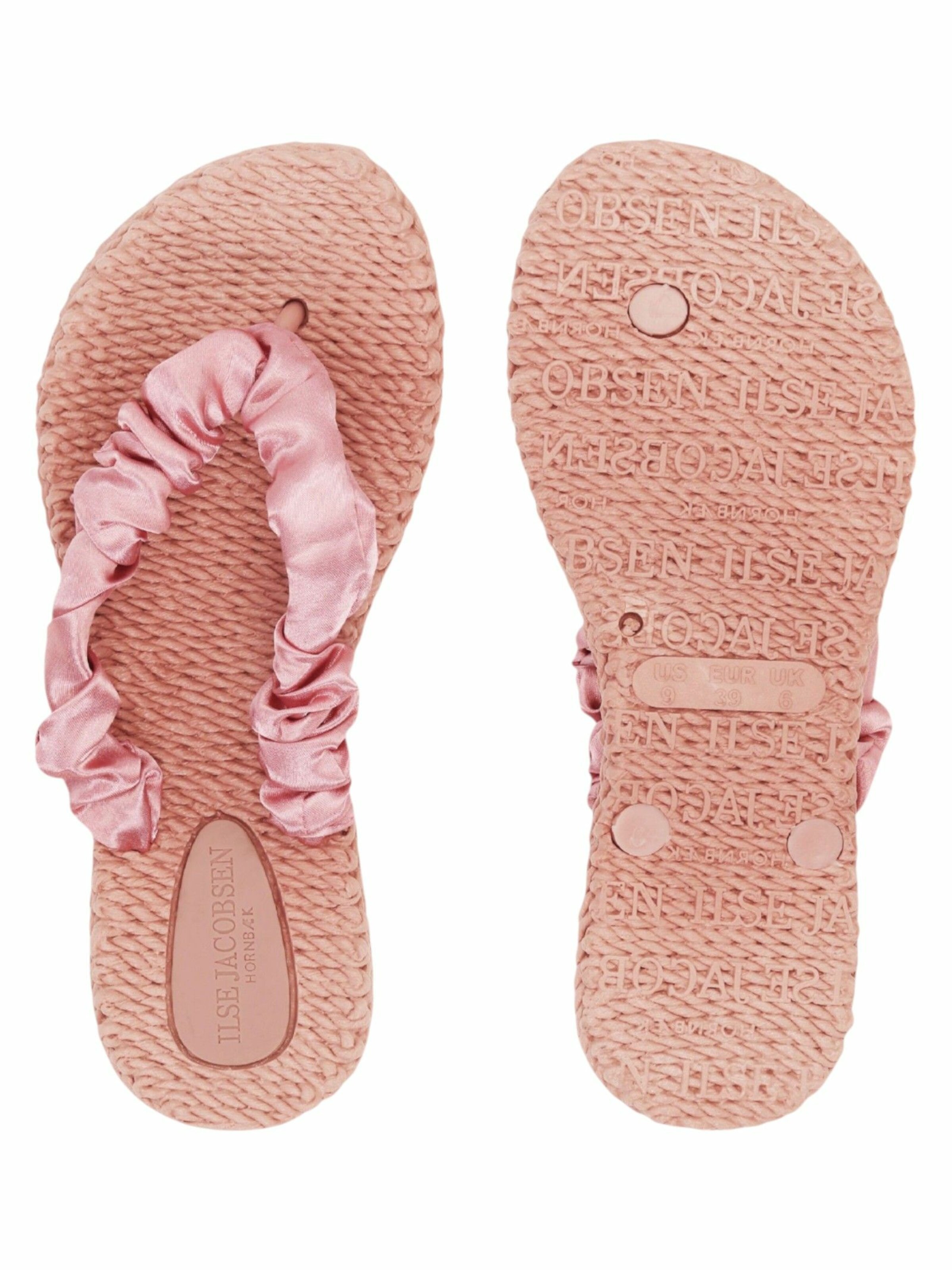 ILSE JACOBSEN T-Bar Sandals in Pink