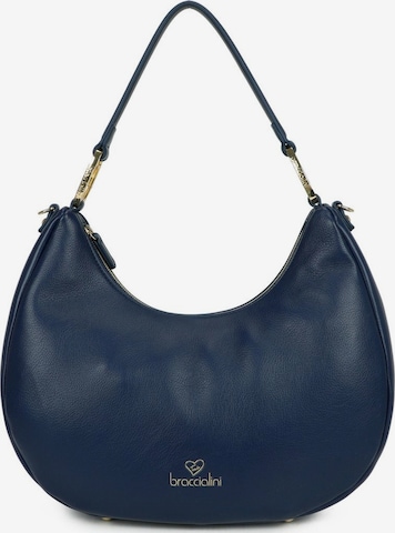 Borsa a spalla 'Amy' di Braccialini in blu: frontale