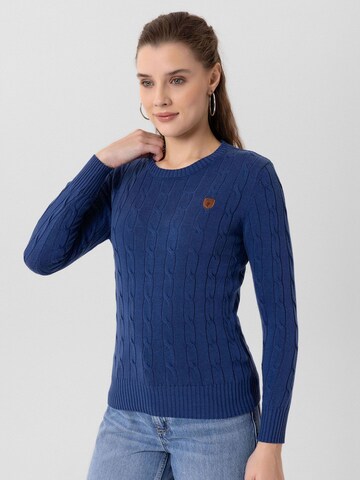 Jacey Quinn - Pullover 'Emelia' em azul