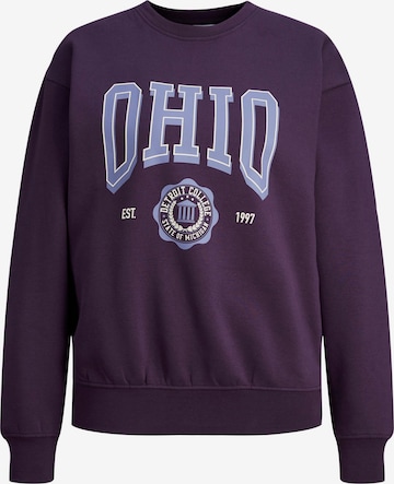 JJXX Sweatshirt 'Ohio' in Lila: voorkant