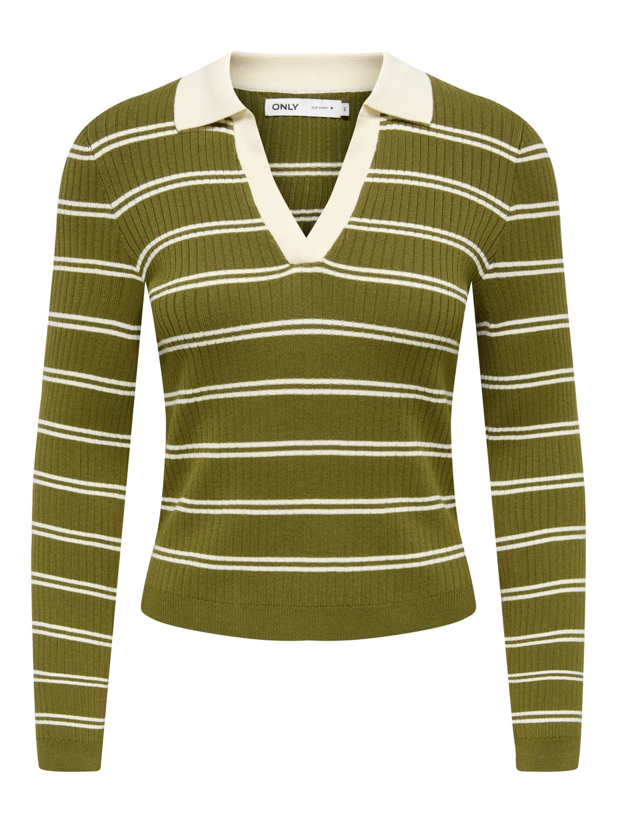 Pull-over 'ONLKaya' ONLY en vert : devant