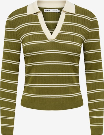 Pull-over 'ONLKaya' ONLY en vert : devant
