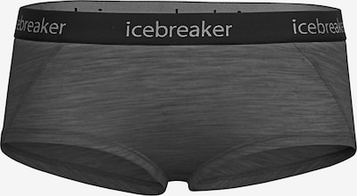 ICEBREAKER Sporta apakšbikses 'Sprite', krāsa - tumši pelēks / melns / balts, Preces skats