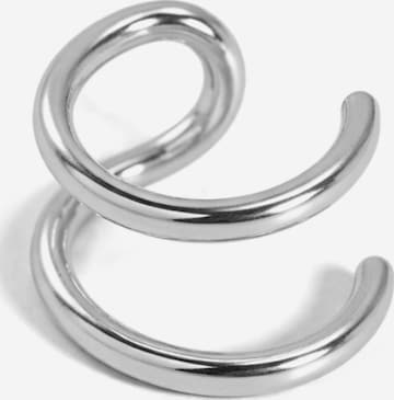Boucles d'oreilles 'Twin Arc Ear Cuff' mùj jewelry en argent : devant