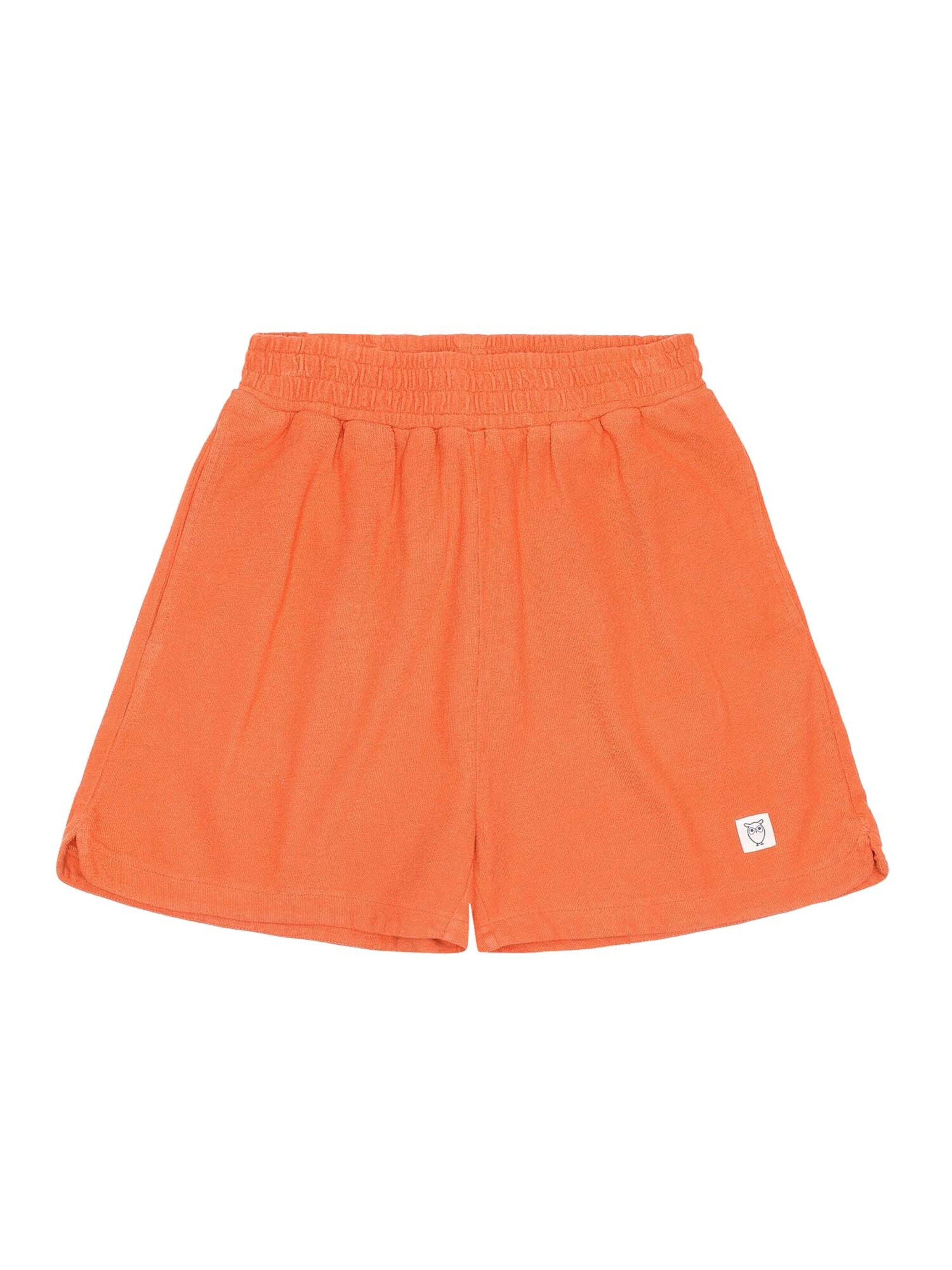 KnowledgeCotton Apparel Loosefit Shorts 'Posey' in Orange: Vorderseite