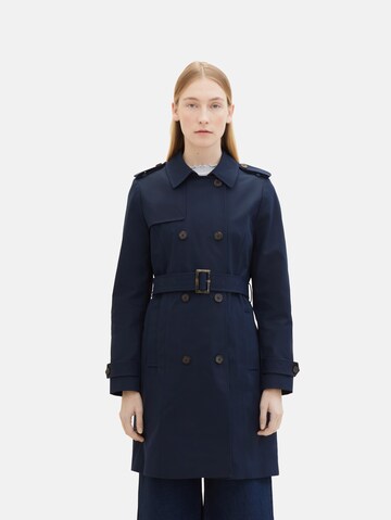 TOM TAILOR Between-Seasons Coat in Blue: front