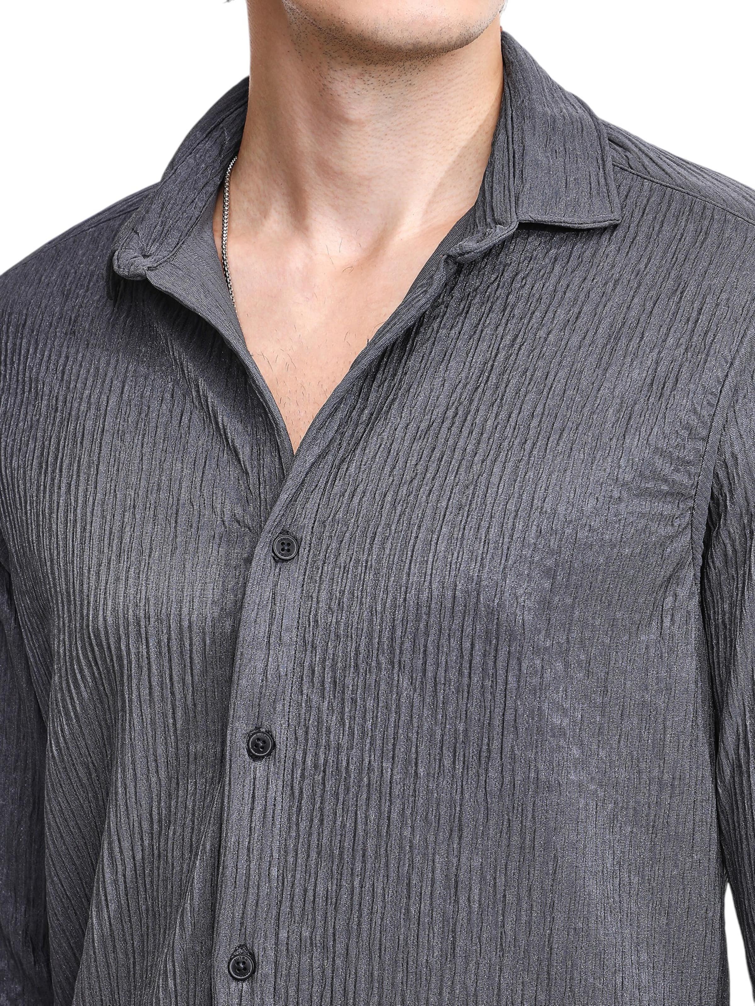 Campus Sutra Klasický střih Košile – šedá