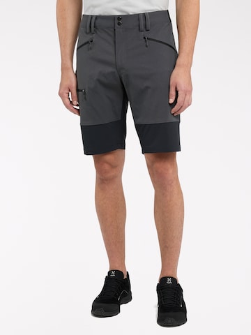 Haglöfs Regular Outdoor Pants in Grey: front