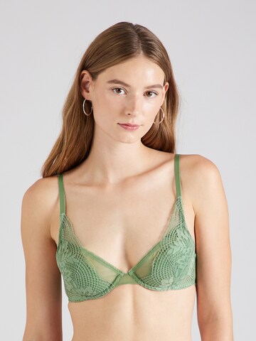 Dorina T-shirt Bra 'DEMI' in Green: front