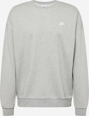 Nike Sportswear Sweatshirt 'CLUB FT' in Grey: front