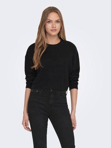 Pull-over 'MALAVI' ONLY en noir : devant