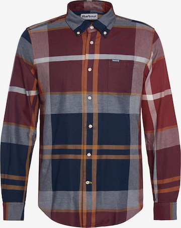 Coupe slim Chemise 'Dunoon' Barbour en marron : devant