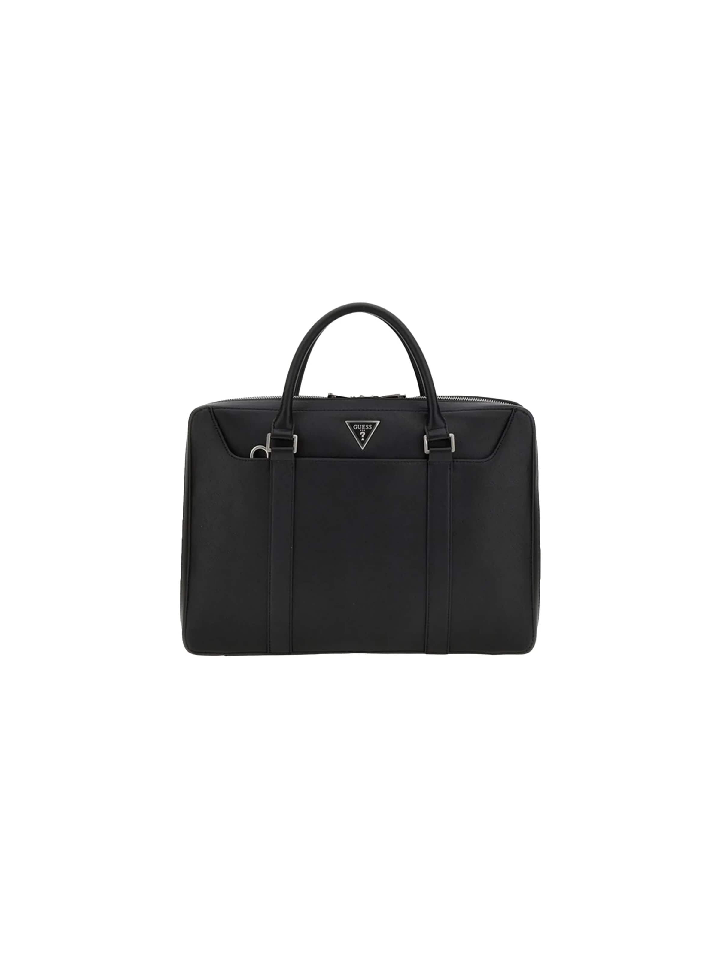 Borsa per laptop 'laptop multi' di GUESS in nero: frontale