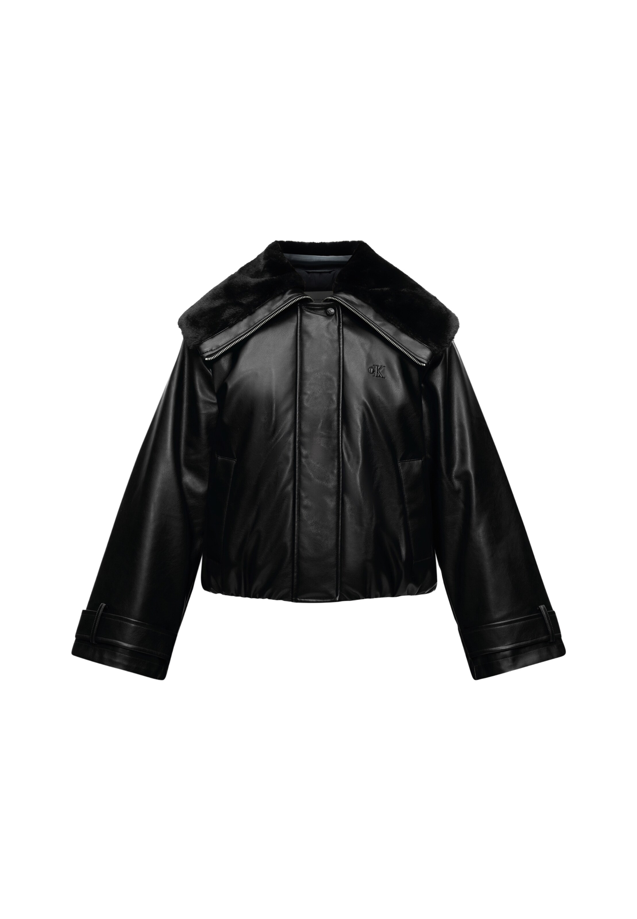 Calvin Klein Jeans Between-Season Jacket in Black: front