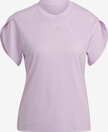 ADIDAS SPORTSWEAR Performance shirt 'Aeroready Floral' in Purple: front