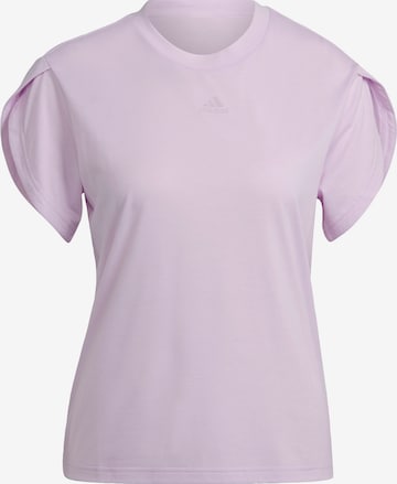 ADIDAS PERFORMANCE Функционална тениска в лилав: отпред