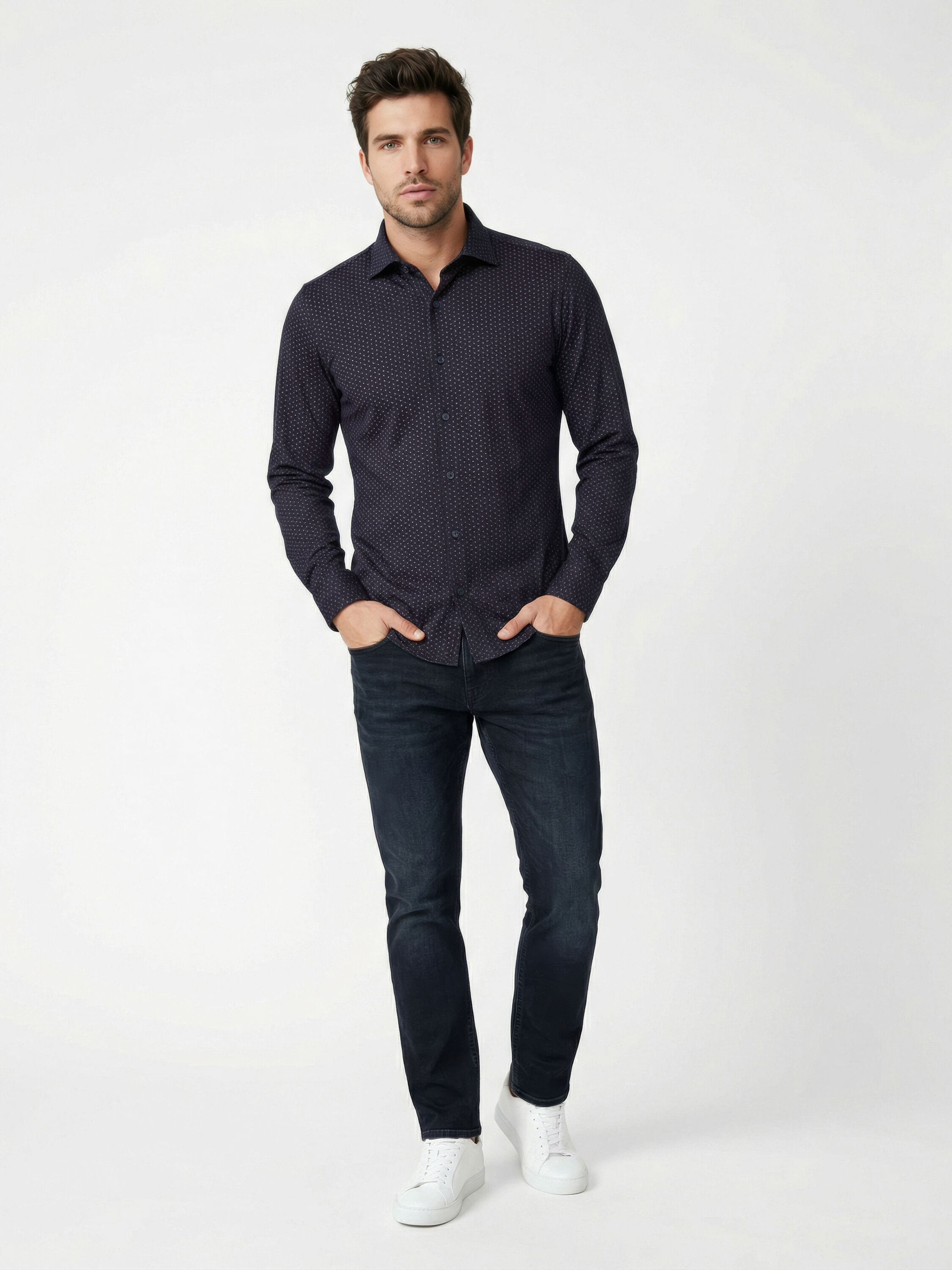 Coupe regular Chemise DESOTO en bleu