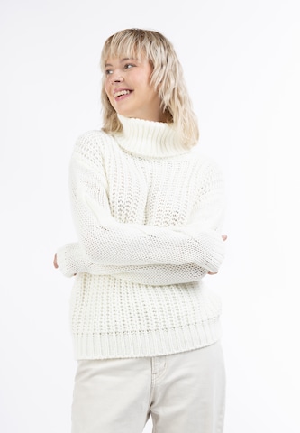 Pull-over MYMO en blanc : devant