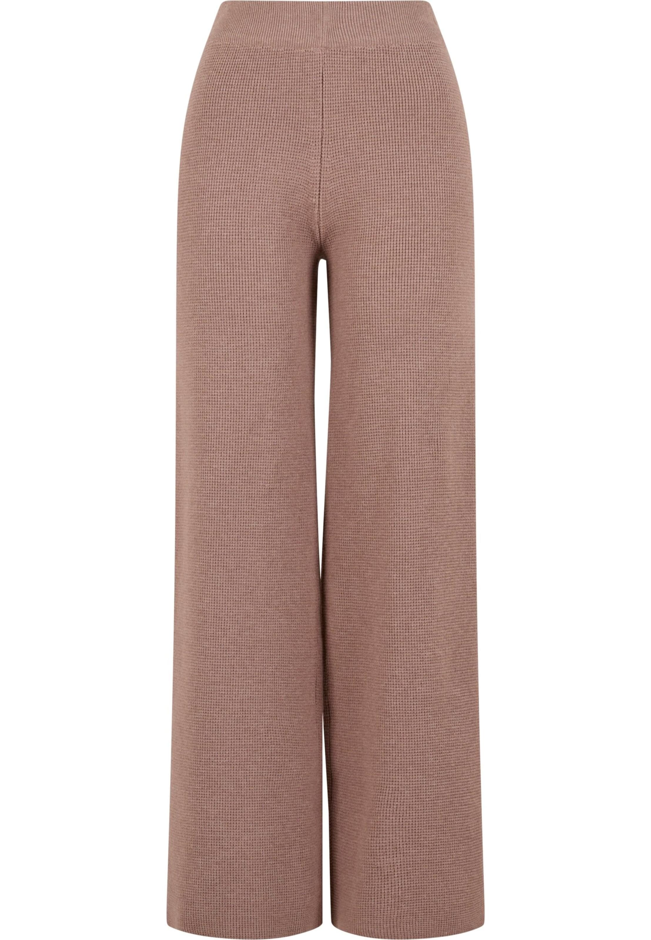 Wide Leg Pantalon Urban Classics en marron : devant