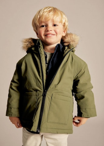 MANGO KIDS Winterjacke in Grün: predná strana