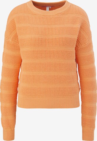 Pull-over QS en orange : devant