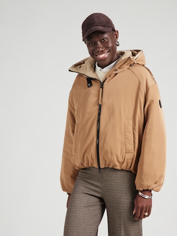 No. 1 Como Between-Season Jacket 'LECCE' in Brown: front