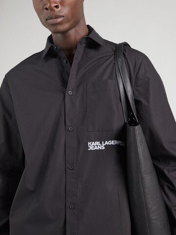 Regular fit Camicia di KARL LAGERFELD JEANS in nero