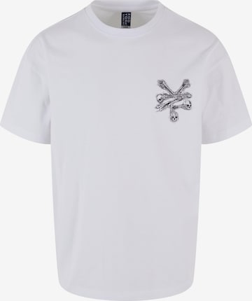 balta ZOO YORK Marškinėliai 'Bones': priekis