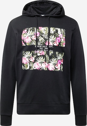 JACK & JONES Sweatshirt 'CHILL' in Zwart: voorkant