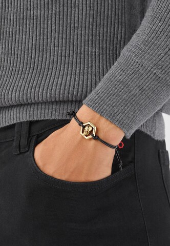 Bracelet 'Linked' Philipp Plein Jewellery en noir : devant