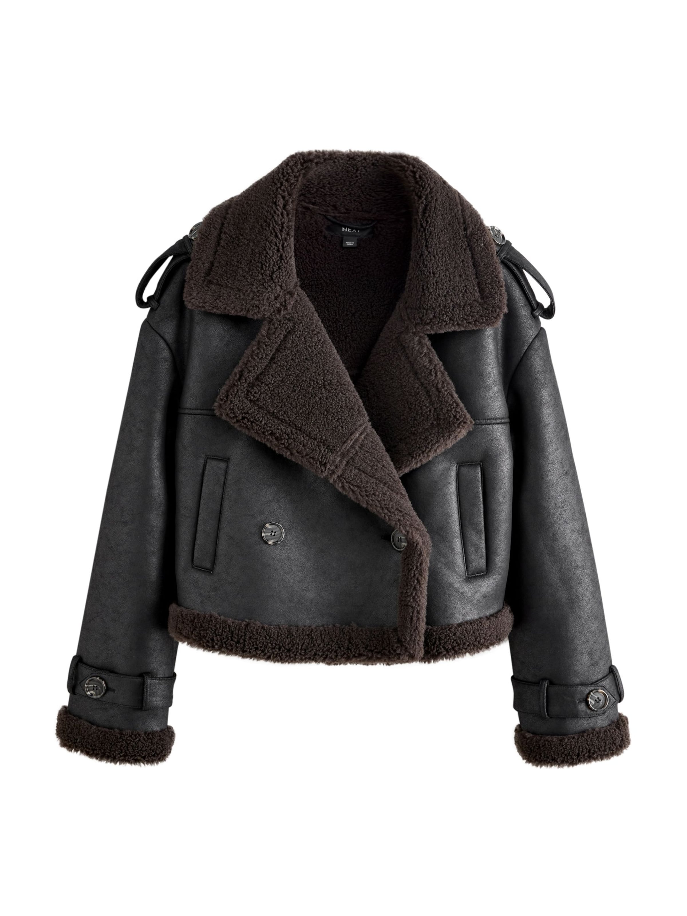 Next Casaco meia-estação 'Aviator' em castanho / preto, Vista do artigo