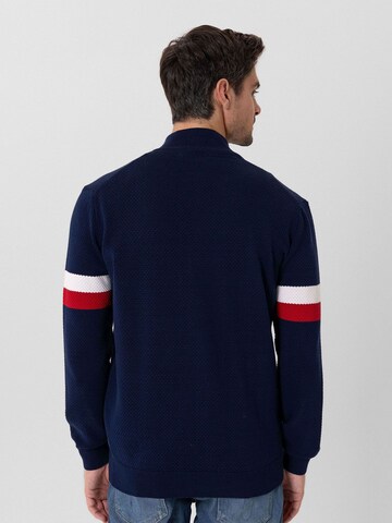 Jacey Quinn Knit cardigan 'Castiel' in Blue