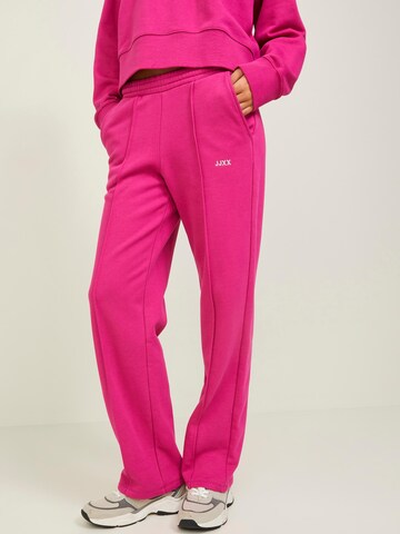 JJXX Normalny krój Spodnie w kant 'Camilla' w kolorze różowy: przód