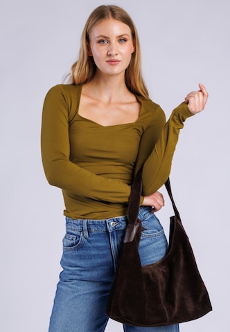 FREAKY NATION Handbag ' FNValen ' in Brown: front