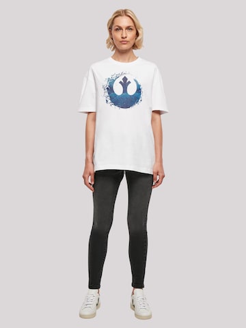 T-shirt oversize 'Star Wars The Rise Of Skywalker Resistance Symbol Wave' F4NT4STIC en blanc