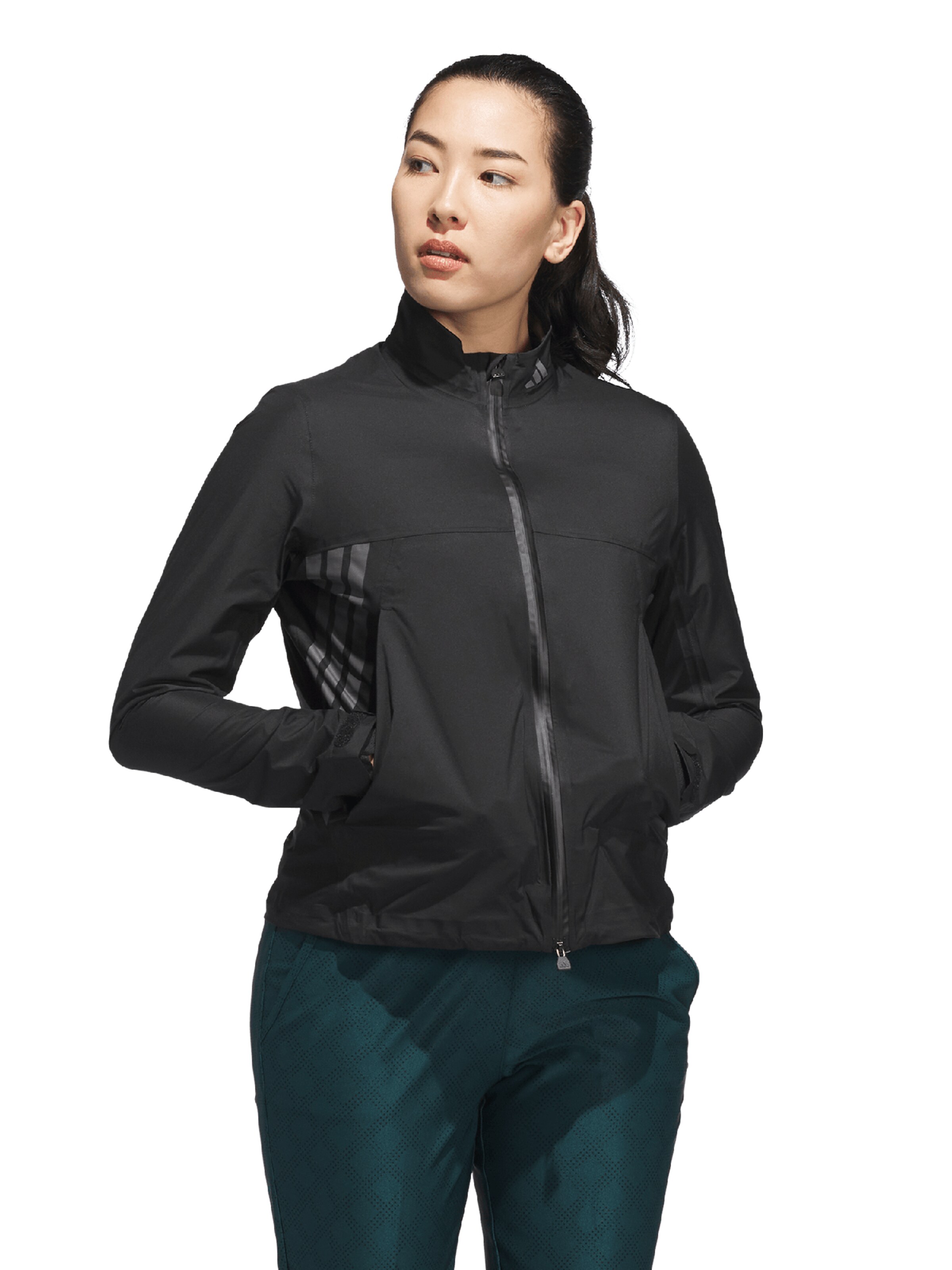 ADIDAS GOLF Спортивная куртка в Черный: спереди